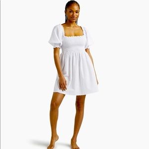Hill House Nap Dress Athena White Swiss Dot